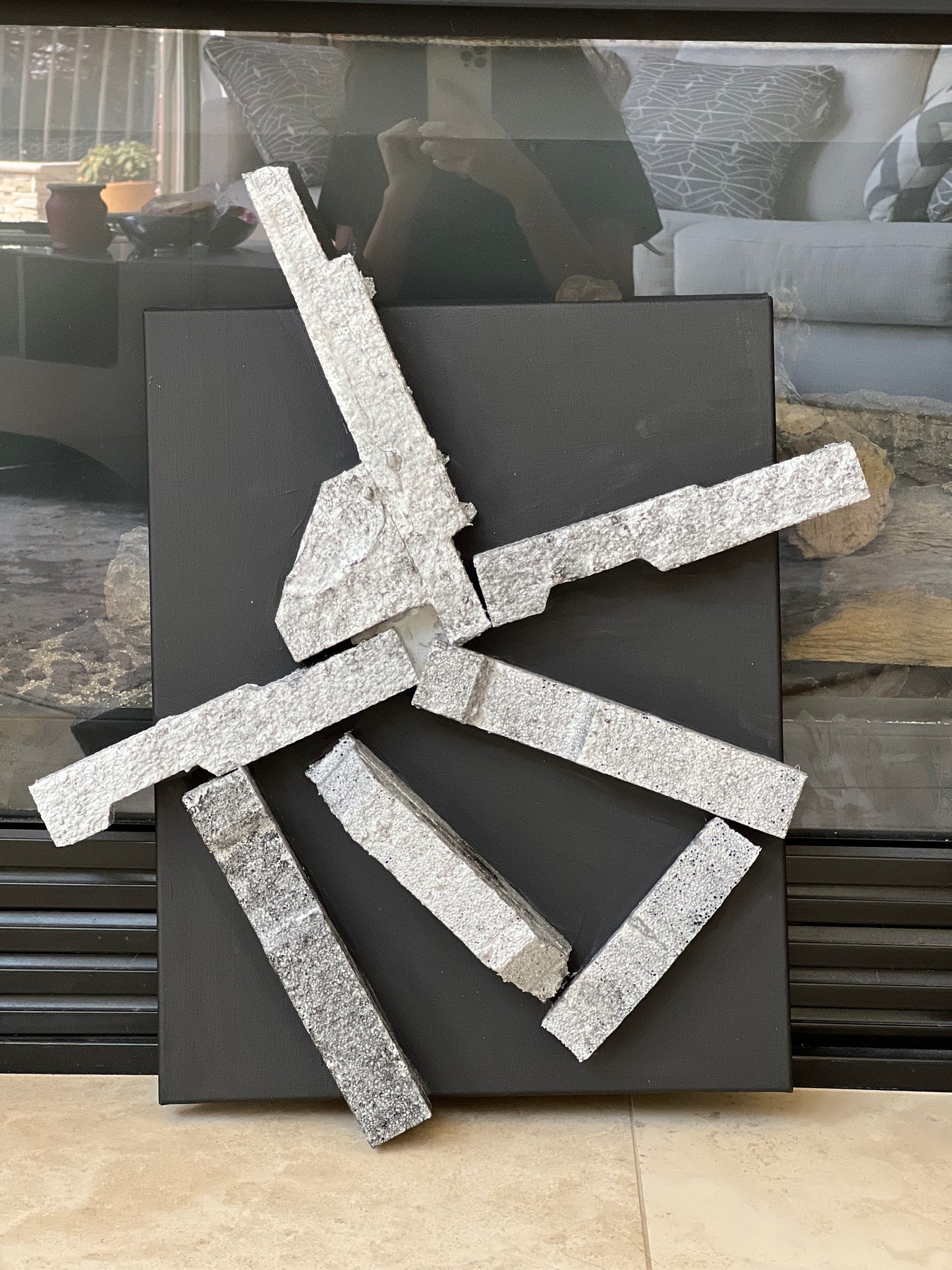 3D Modern Silver Block