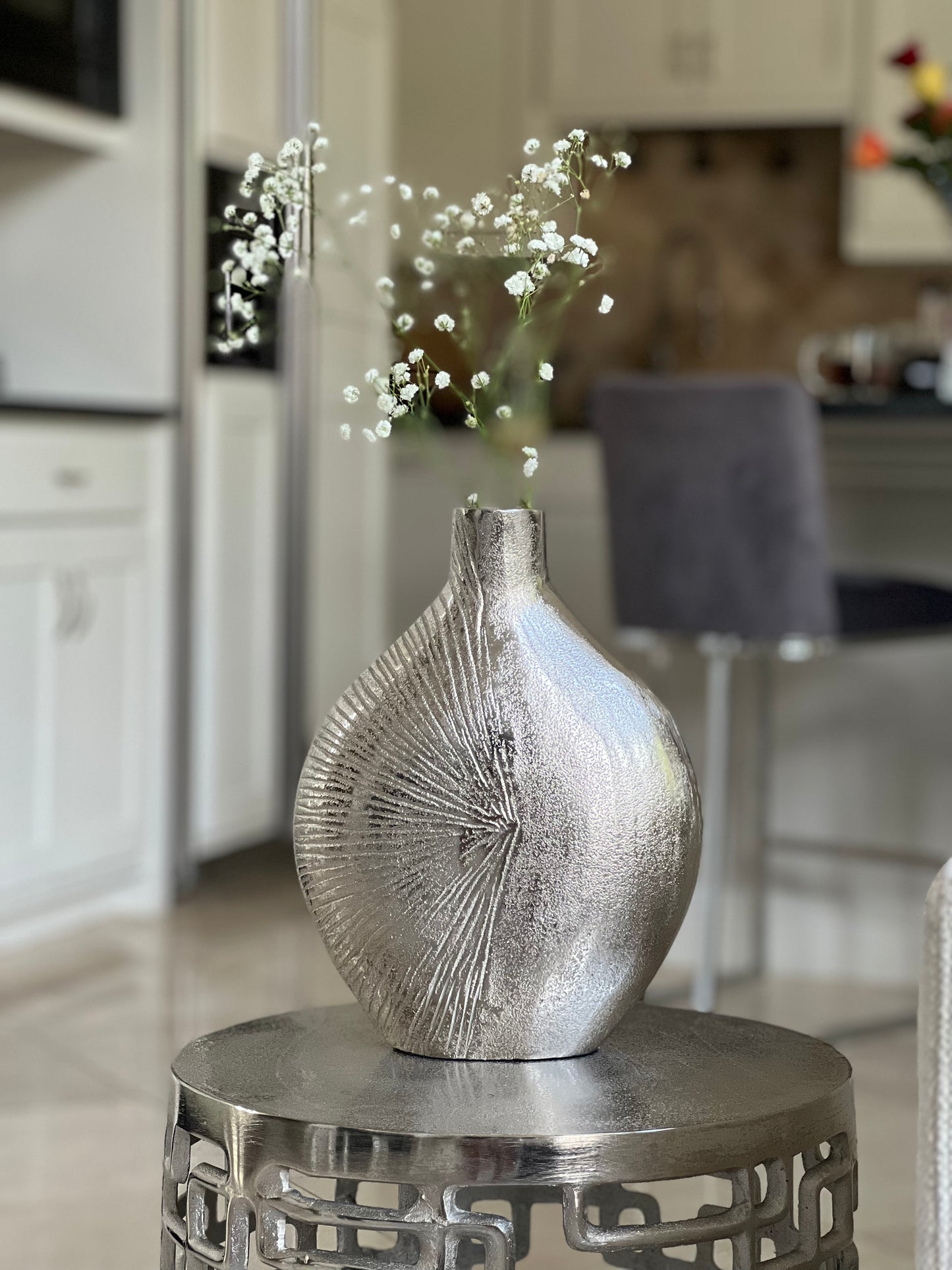 Decorative Silver Vase